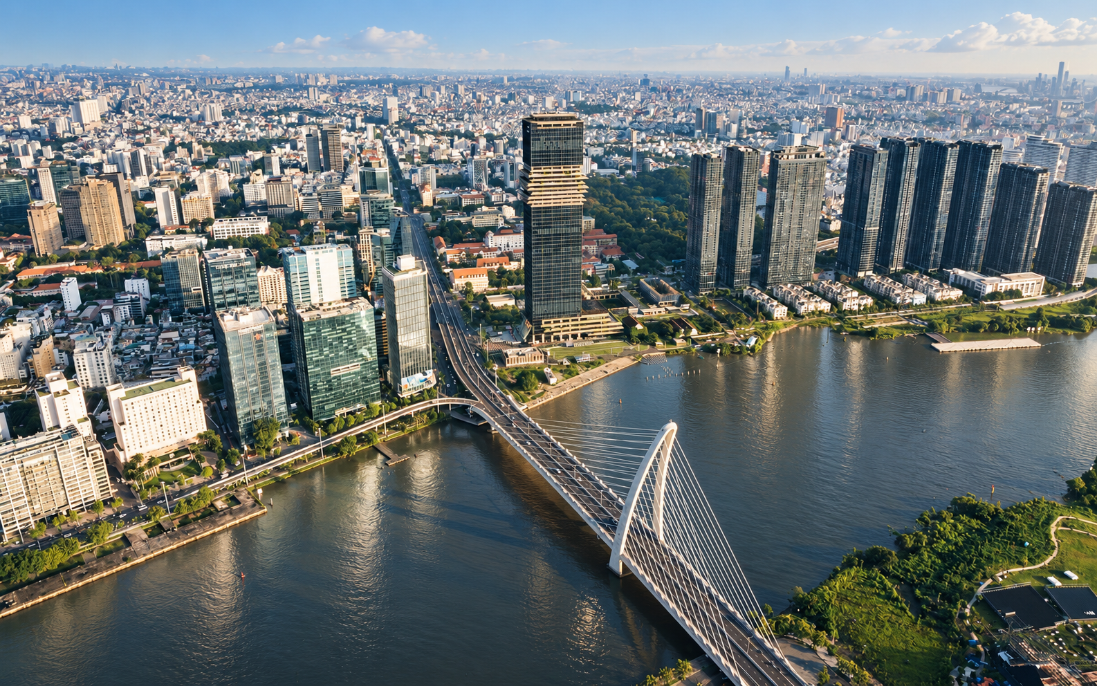 HCMC GFCI: Ho Chi Minh City financial district skyline